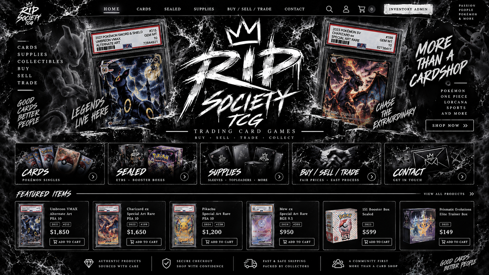 Rip Society trading card collection